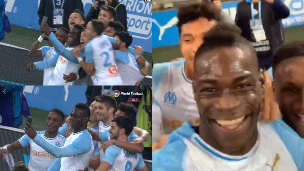 Balotelli segna e publica il video su Instagram.Capturas/Canal+-World Football