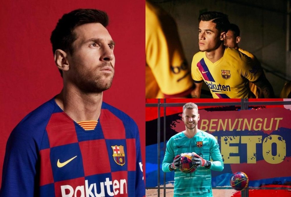 Os uniformes da próxima temporada na Espanha. FCBarcelona