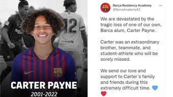 Um aluno da Barça Residency Academy falece atropelado.Twitter/BarçaResidencyAcademy