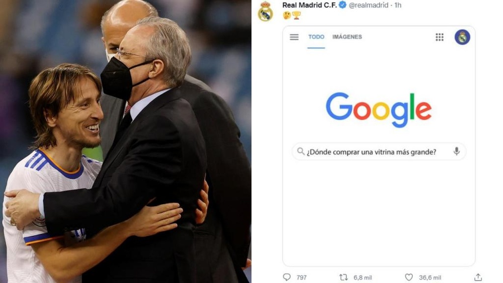 La publicación ha causado mucho revuelo en Twitter. EFE/Twitter/RealMadridCF