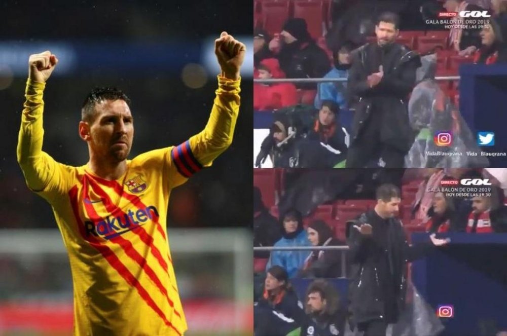 Messi marcou o gol da vitória azul-graná. Captura/GOL/EFE