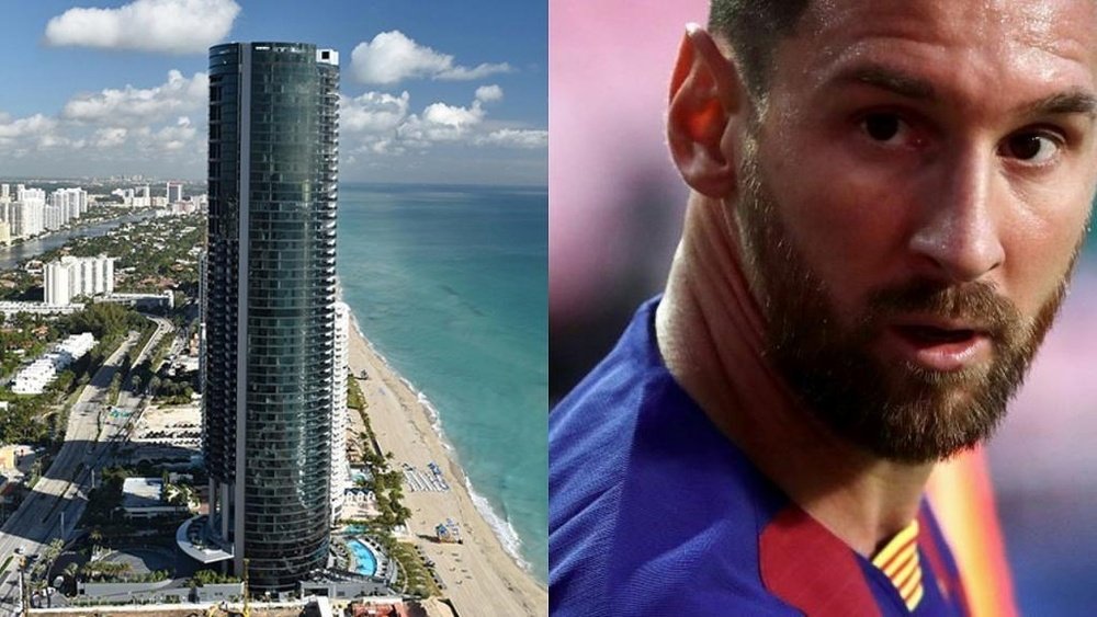Messi se compró un lujoso apartamento en la Porsche Design Tower de Miami. PorscheDesign/AFP