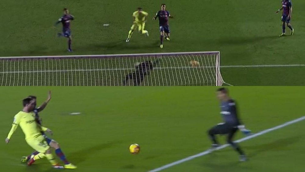 Messi a généré les deux premiers buts. Captures/elchiringuitotv