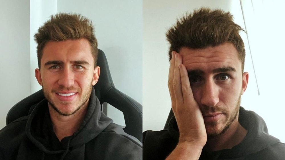 Laporte no se podía creer que le pusieran 63 de ritmo en el juego. Twitter/Laporte