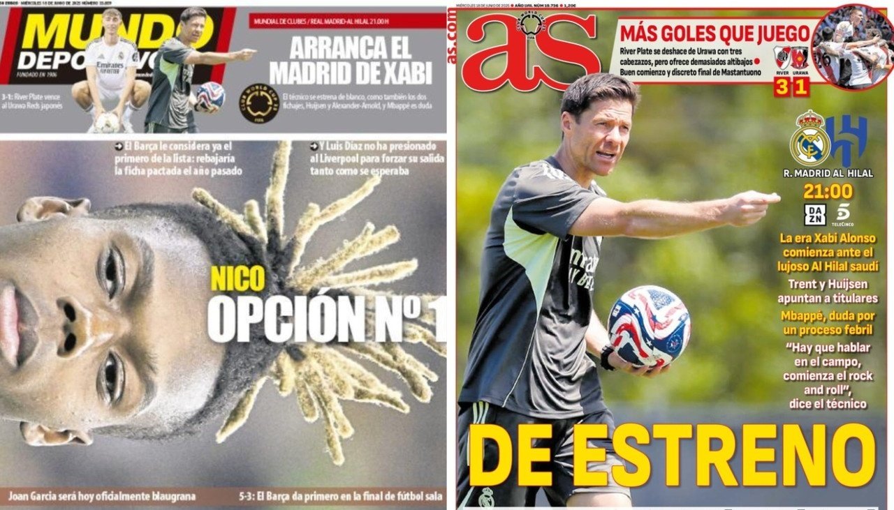 Portadas de la prensa deportiva del 18-06-2025. MD/AS