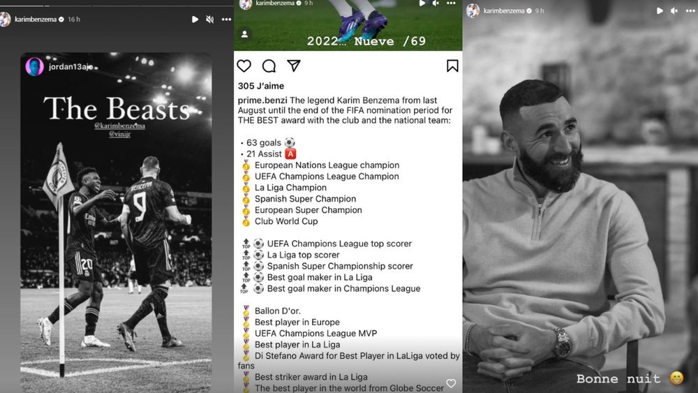 La FIFA entregó el premio The Best a Leo Messi. Captura/Instagram/karimbenzema