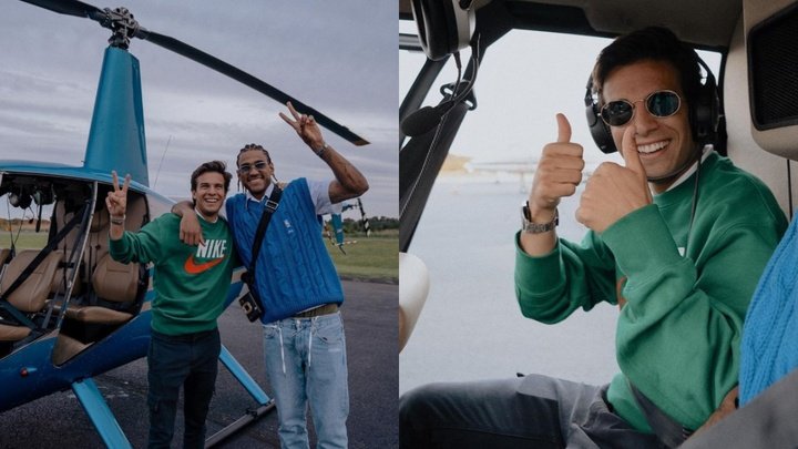 Riqui Puig, in a helicopter in New York waiting for his future to be resolved