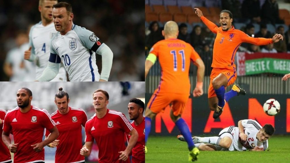 England, Holland and Wales are part of the 10. BeSoccer