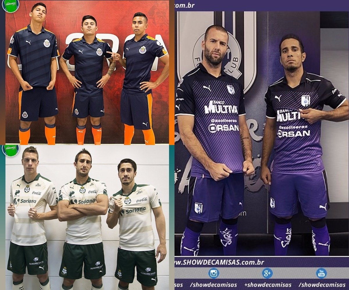 nuevas de varios clubes mexicanos, presentadas por Puma