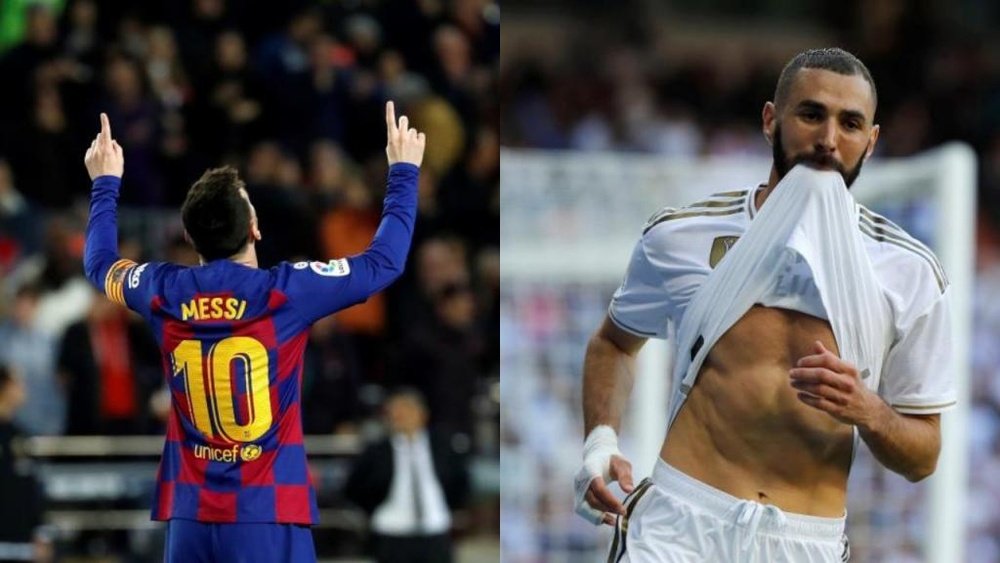 Messi tem um gol a mais que Karim Benzema. EFE