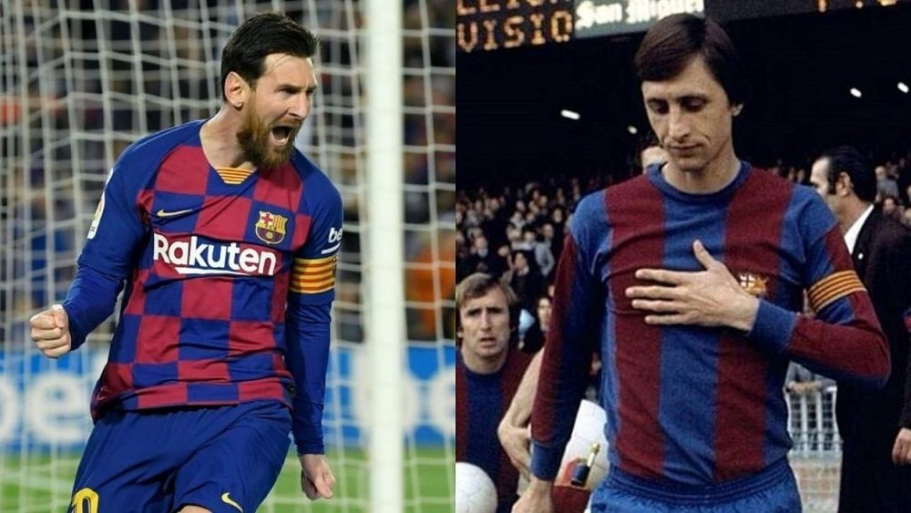 Messi possesses the winning mentality Johan Cruyff has. AFP/FCBarcelona