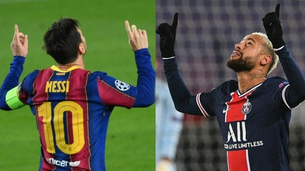 Messi face à Neymar, un rendement similaire depuis leur séparation. EFE/AFP