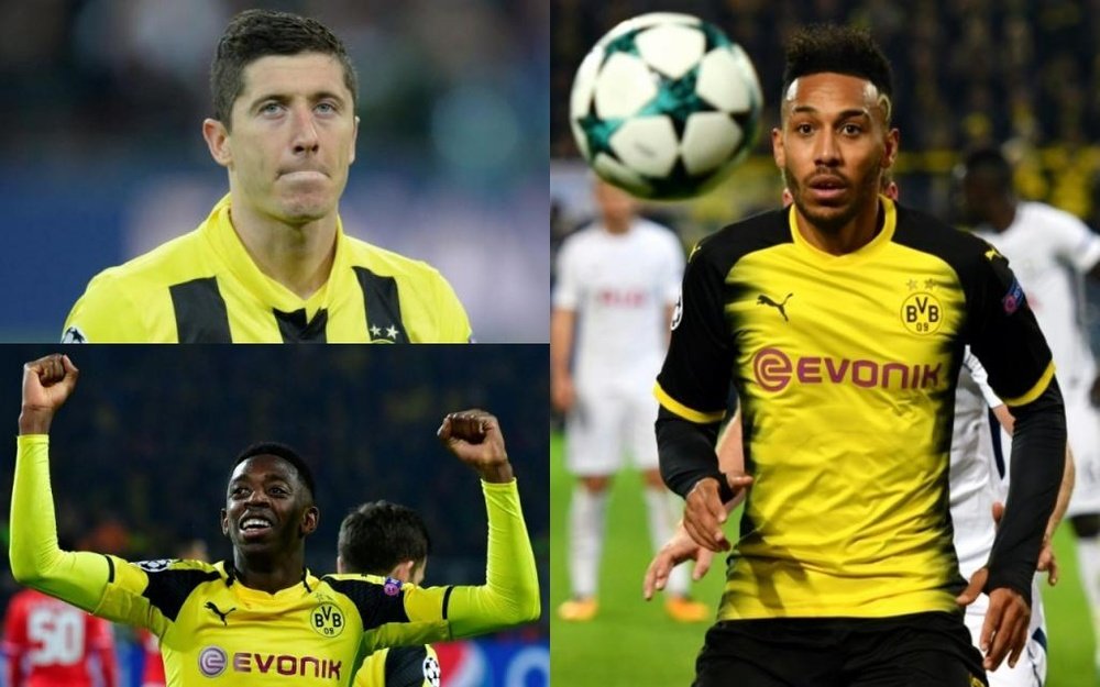 Grandes craques passaram pelo Borussia. Montagem/AFP