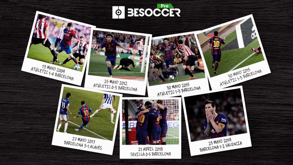 Messi y las finales de Copa, una historia en fotos. BeSoccer Pro