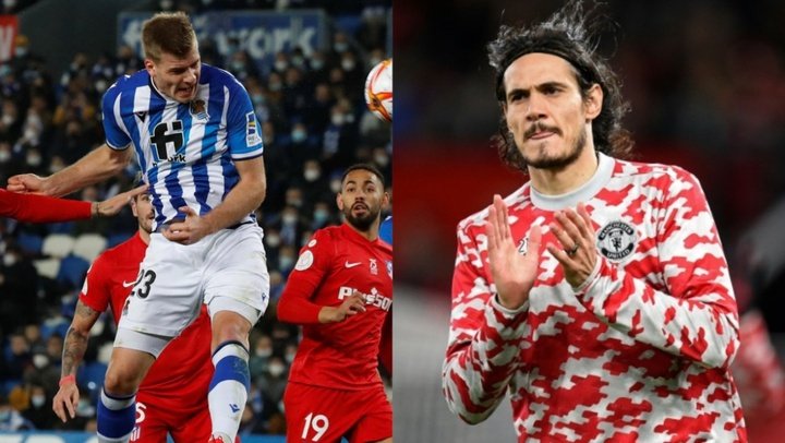 Real Sociedad want to bolster strike force with Sorloth and Cavani. EFE