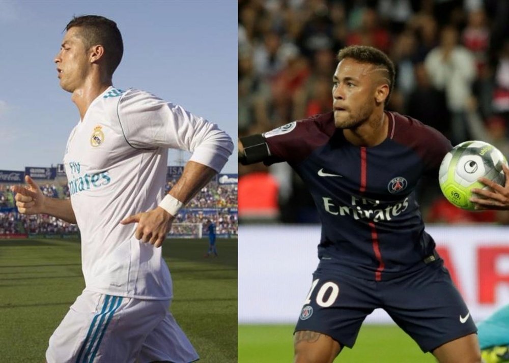 Cristiano Ronaldo podría seguir los pasos de Neymar como jugador profesional. BeSoccer