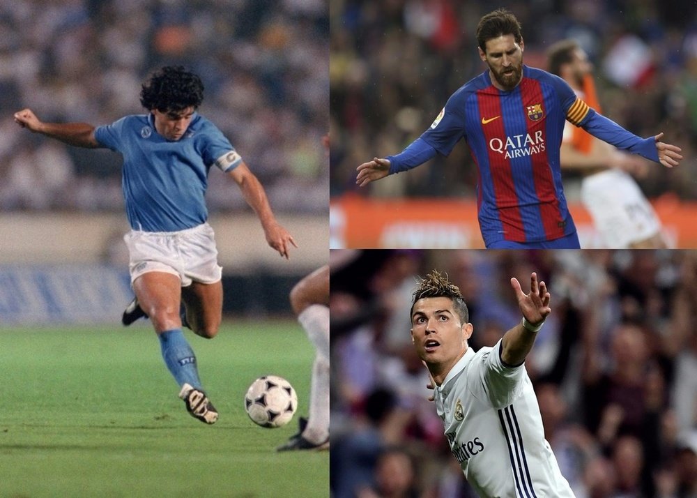 Maradona ha sido elegido como el mejor jugador de la historia. BeSoccer