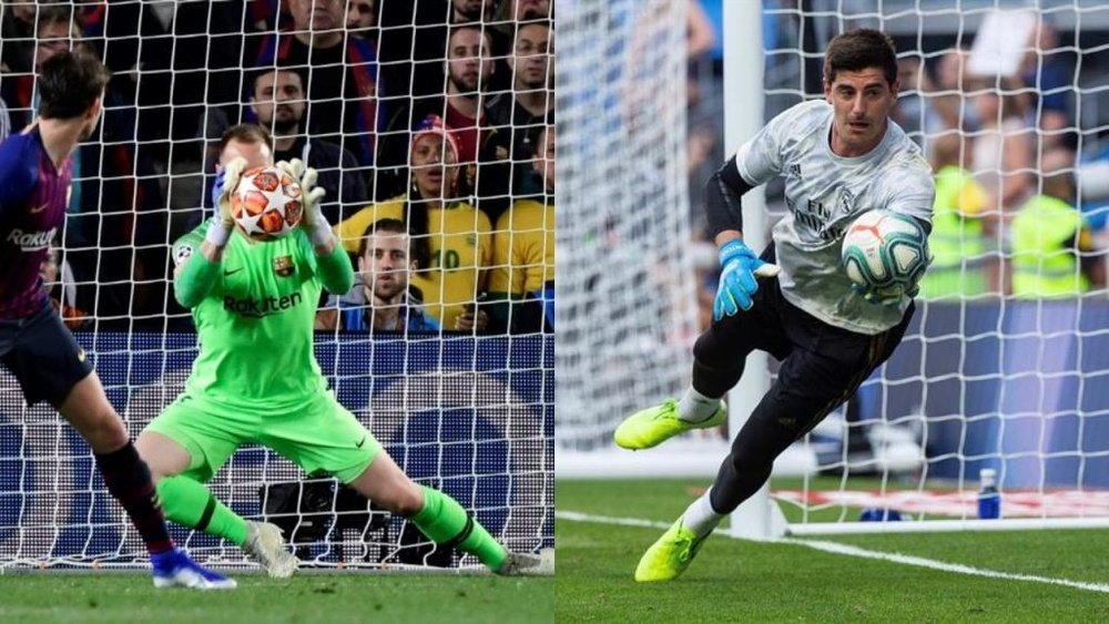 Ter Stegen, deux fois plus d'arrêts que Courtois. AFP-EFE