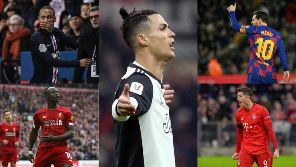 The ideal XI in each of the major leagues prior to the lockdown. AFP/EFE