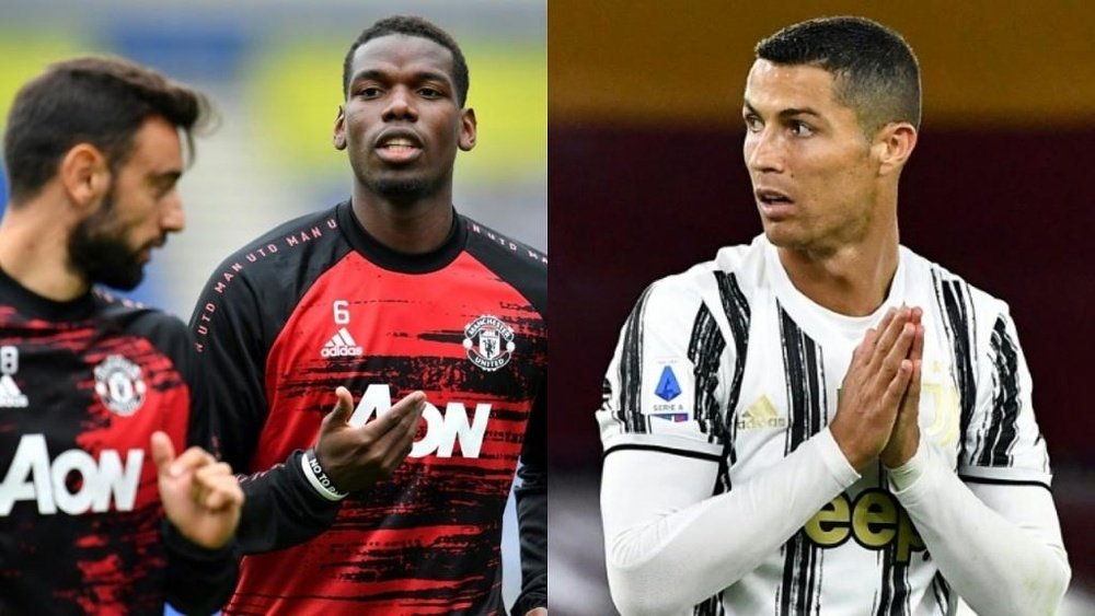 In Italy there is talk of Pogba going to Juve and Cristiano Ronaldo going the other way. AFP