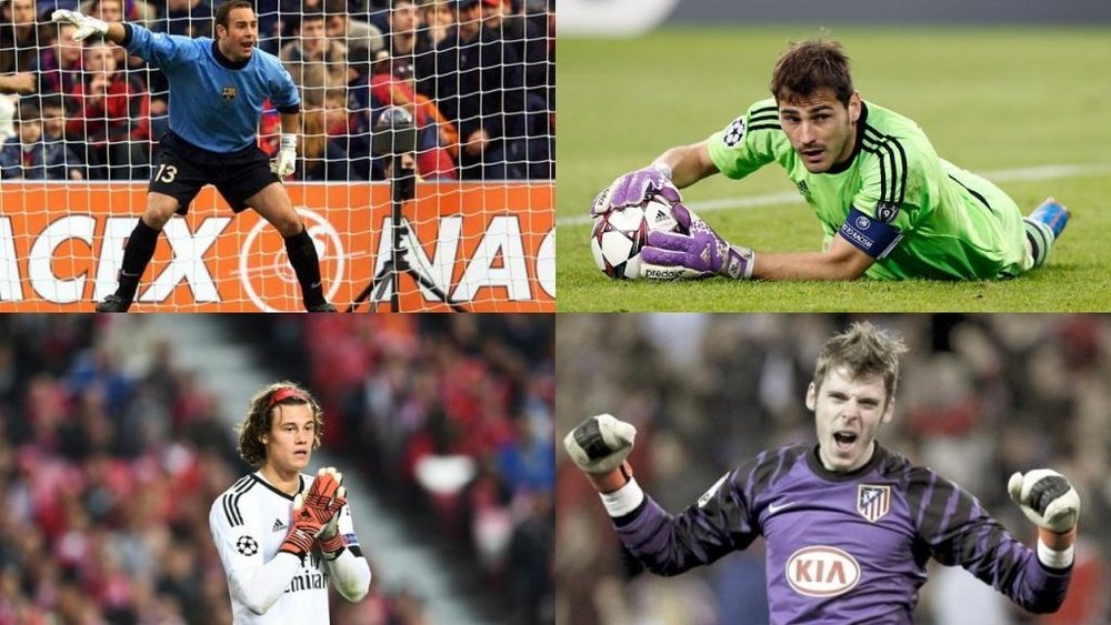 Os goleiros mais precoces na Champions. EFE