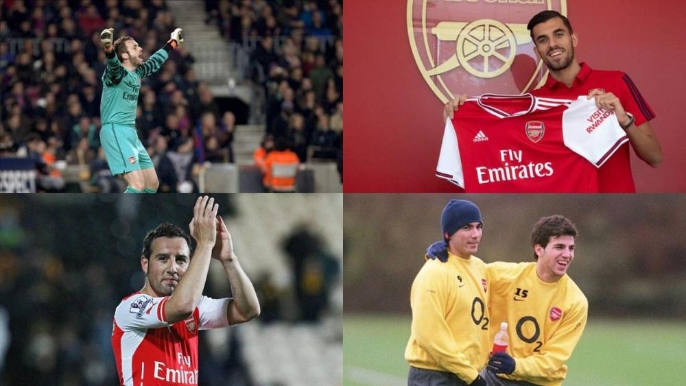 De Cesc a Ceballos, los españoles que han pasado por el Arsenal. EFE/AFP