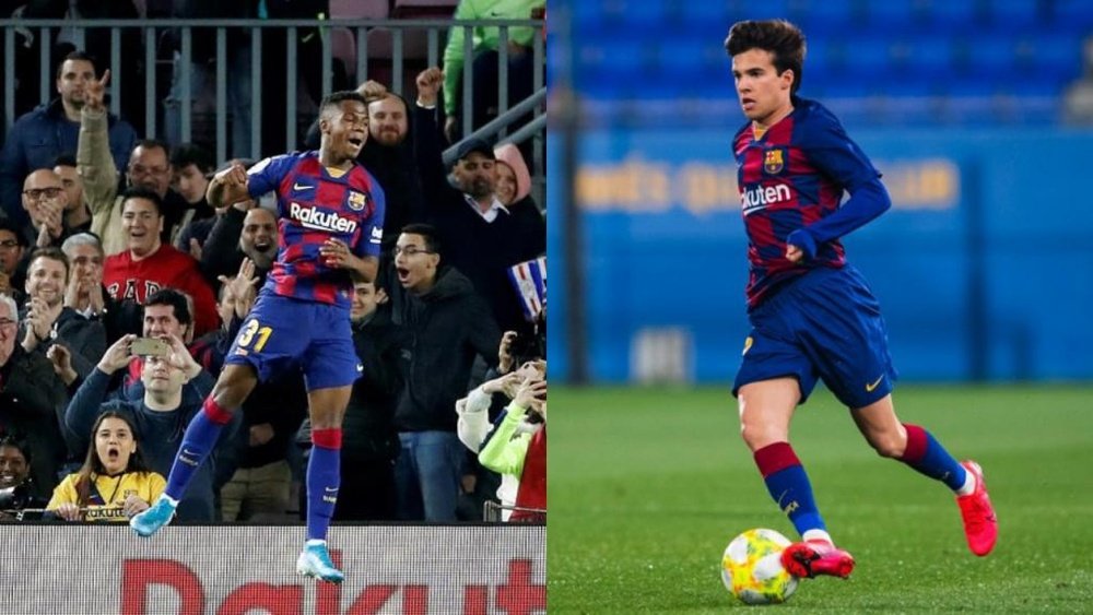 Ansu Fati y Riqui Puig pierden peso con Setién. EFE