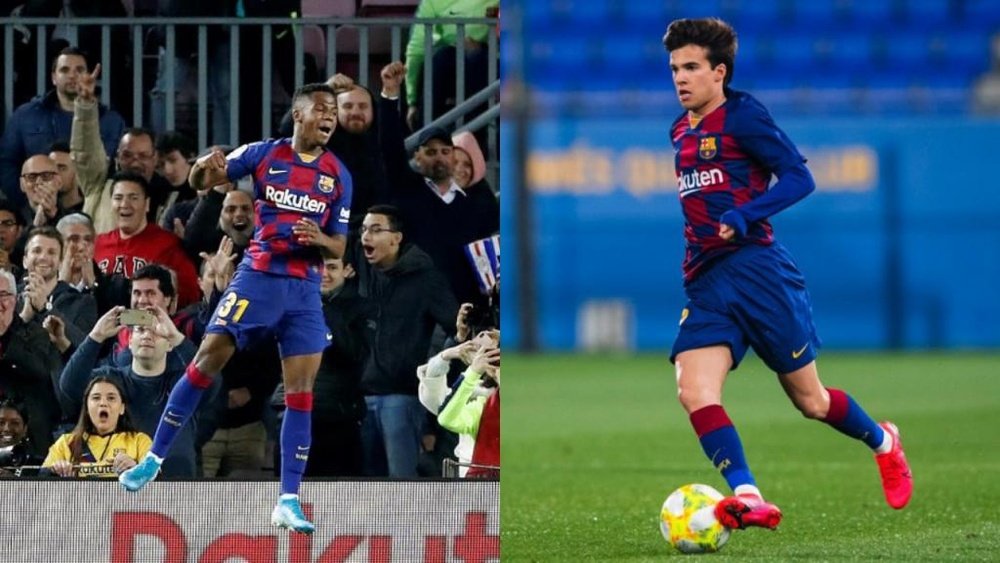 Ansu Fati e Riqui Puig passaram a ter menos oportunidades. EFE