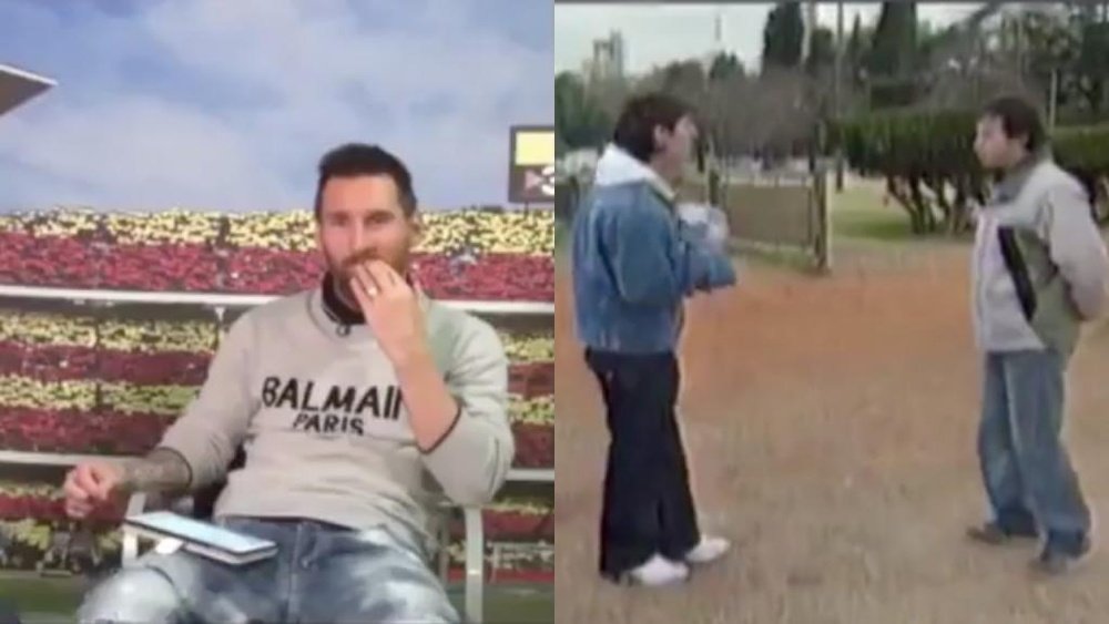 Messi gave an interview. Screenshots/TyCSports