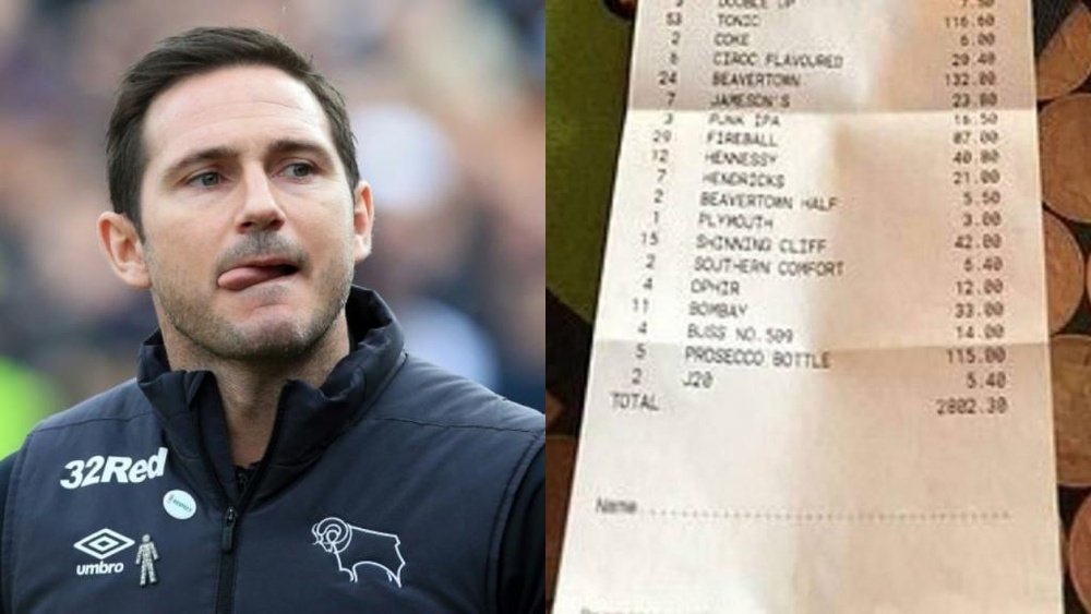La cuenta que pagó Lampard tras eliminar al Leeds. AFP/Smiz