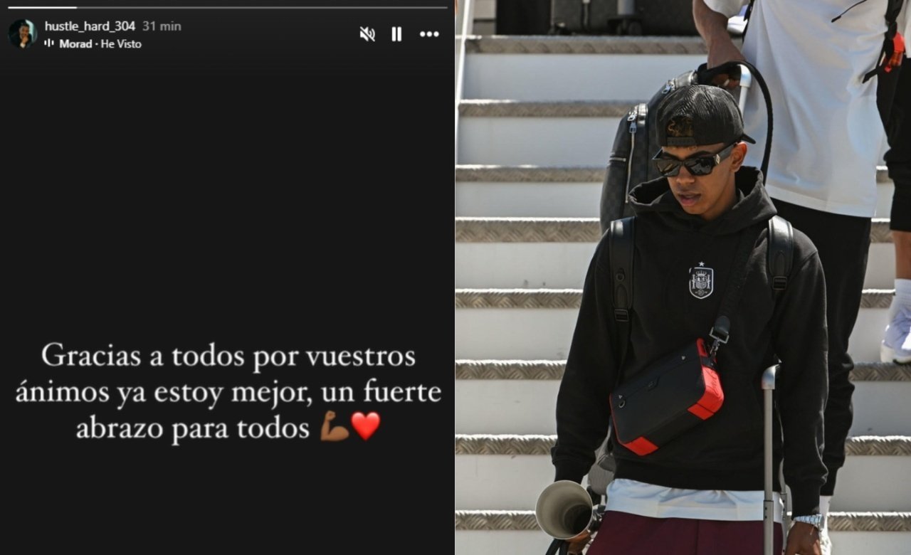Yamal's father is recovering after being stabbed. Screenshot/Instagram/Hustlehard304-EFE