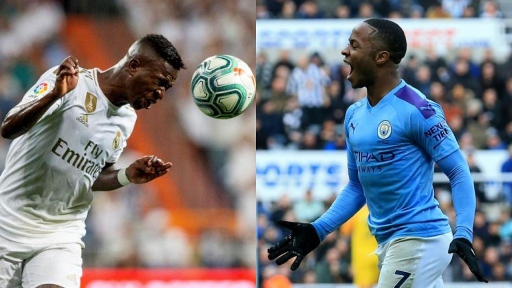 Vinicius compared his beginnings with those of Sterling... What does 'big data' say? EFE/AFP