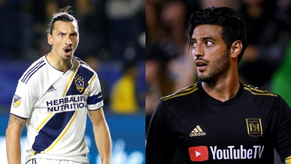 Los focos apuntan de nuevo sobre Ibra y Vela. EFE/MLS