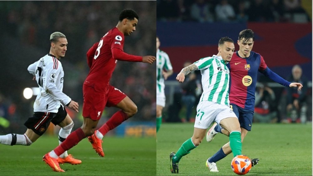 La transformación de Antony del United al Betis. EFE