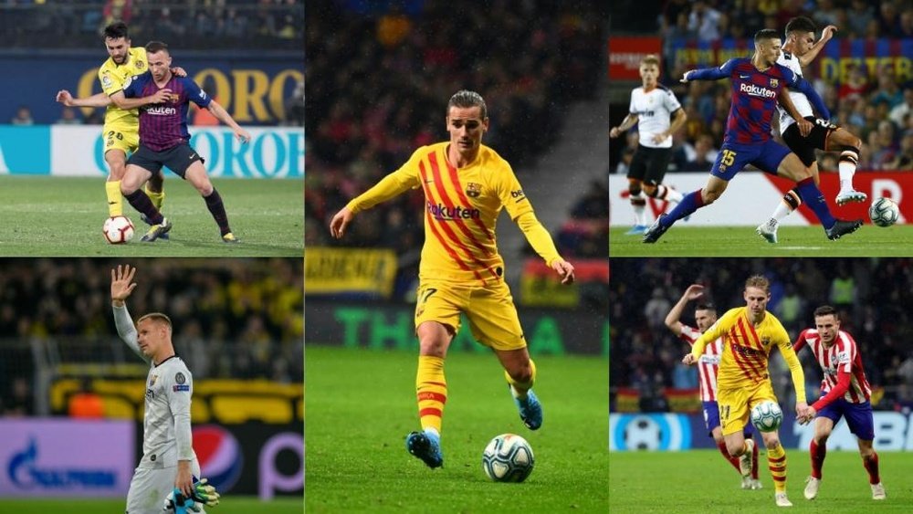 Los cinco futbolistas a los que Valverde le ha dado permiso. Montaje/EFE/AFP