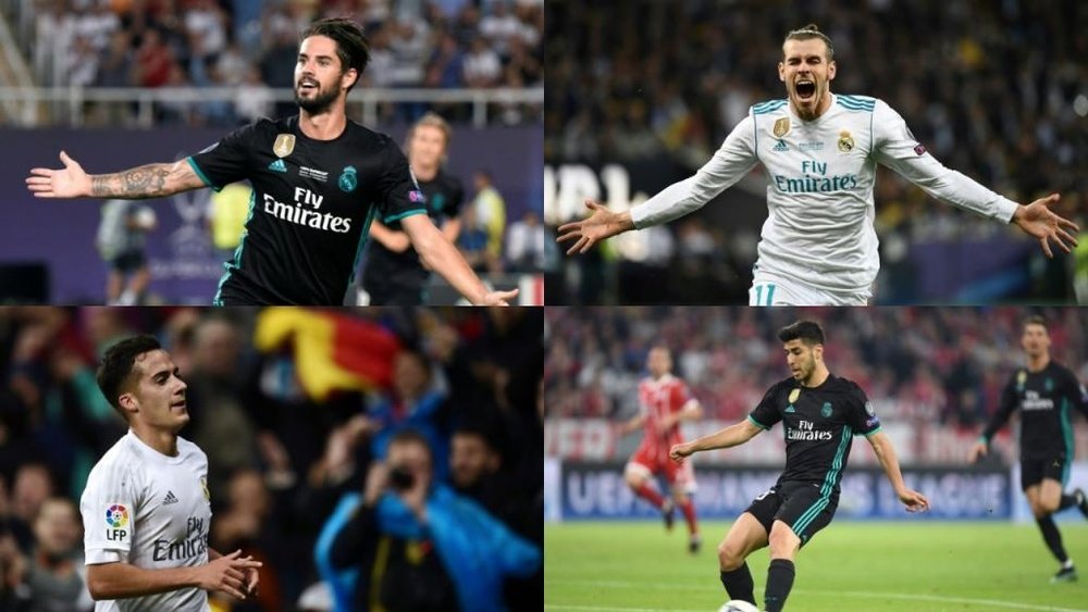 Bale, Isco, Asensio et Lucas Vázquez gagneront du temps de jeu. AFP