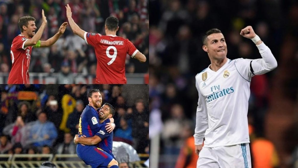 Bayern, Real Madrid e Barça dominam a Europa. BeSoccer