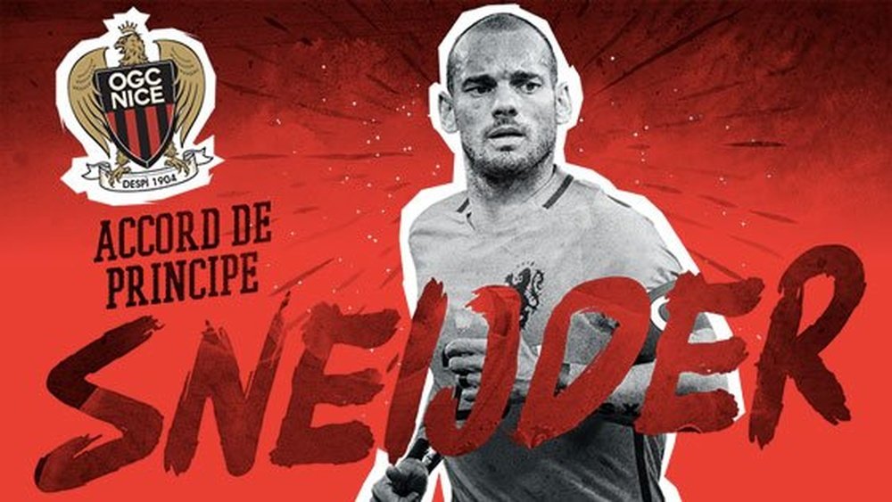 Accord de principe entre l'OGC Nice et Sneijder. TwitterNice