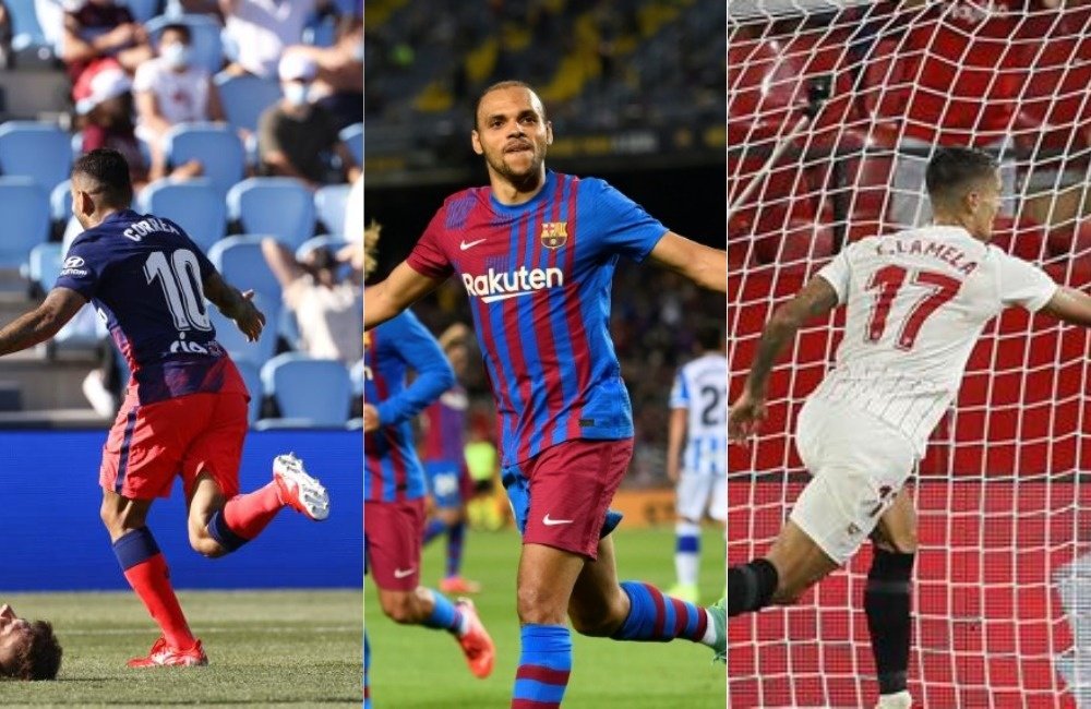 Correa, Braithwaite y Lamela lograron anotar un doblete. EFE