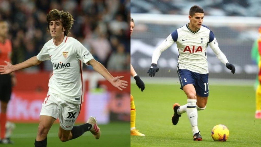 Un Sevilla-Tottenham en pretemporada especial para Lamela y Bryan Gil. AFP