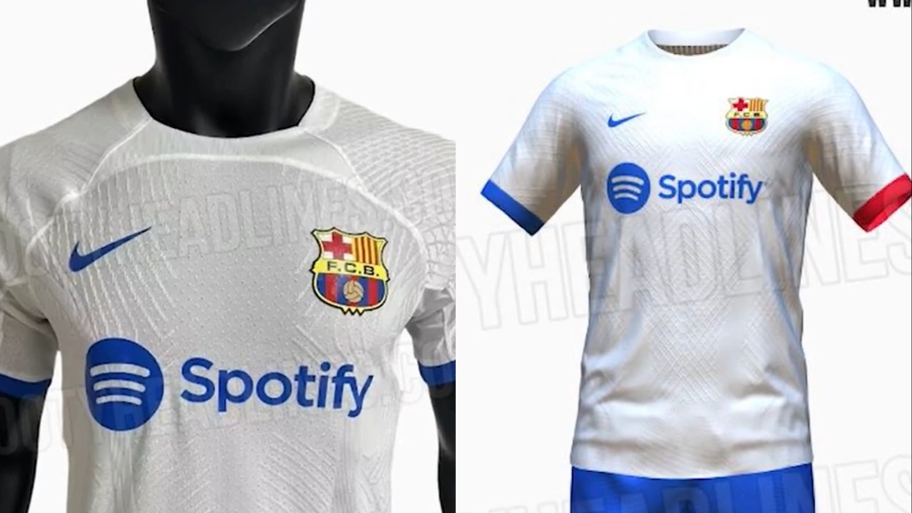 Barca to wear WHITE next season: 2023/2024 away kit leaked