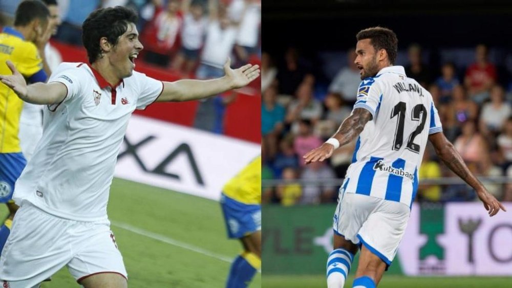 Posible intercambio de delanteros entre Sevilla y Real Sociedad. EFE