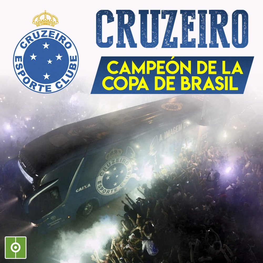 Seis títulos de Copa para Cruzeiro. Cruzeiro