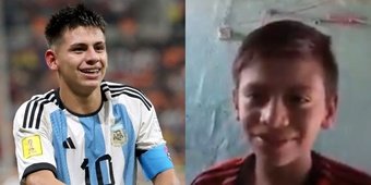 Claudio Echeverri fue el gran héroe de Argentina ante Brasil en el Mundial Sub 17. La 'Albiceleste' pasó por encima de su rival gracias al 'hat trick' del 'Diablito', un '10' que juega en River, vale 25 millones y que ya se autocomparaba con Leo Messi, su ídolo, cuando solo tenía 11 años.