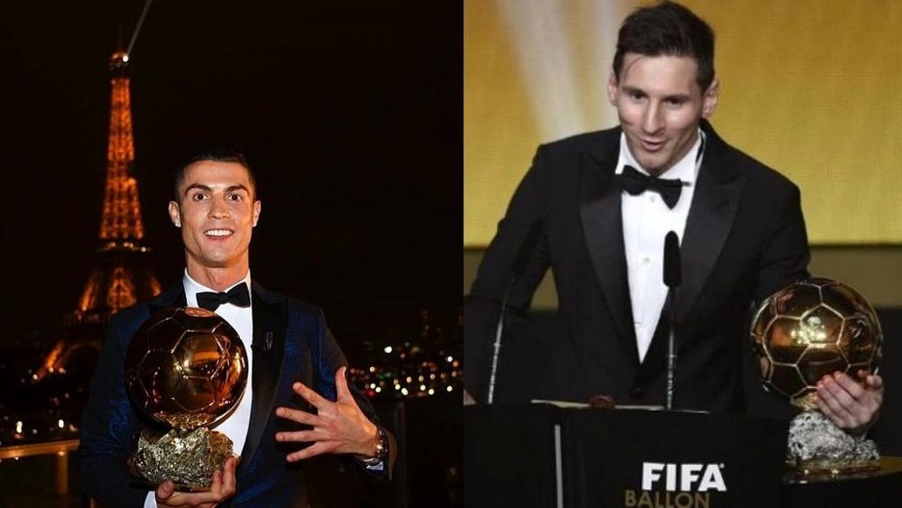 Cristiano vuelve a hablar de sus cinco Balones de Oro. Montaje/AFP/EFE