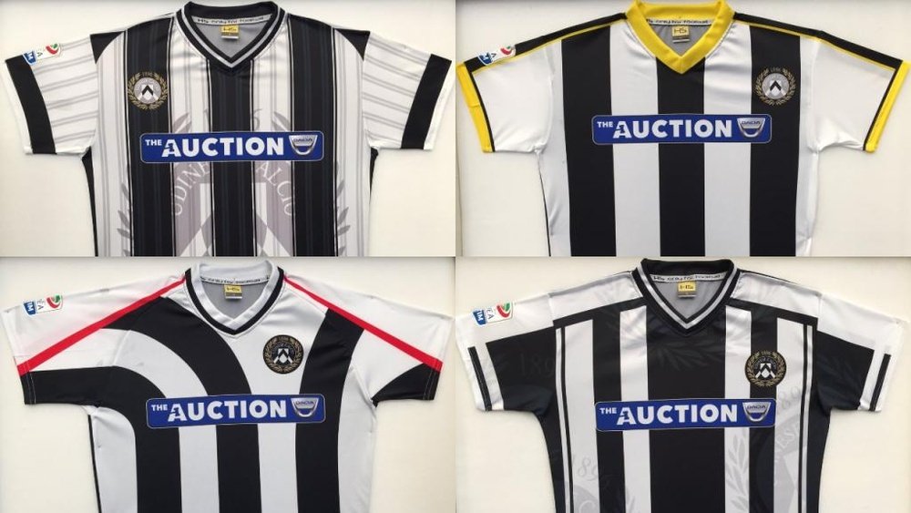 The shirts will be auctioned for charity organisations. UdineseCalcio