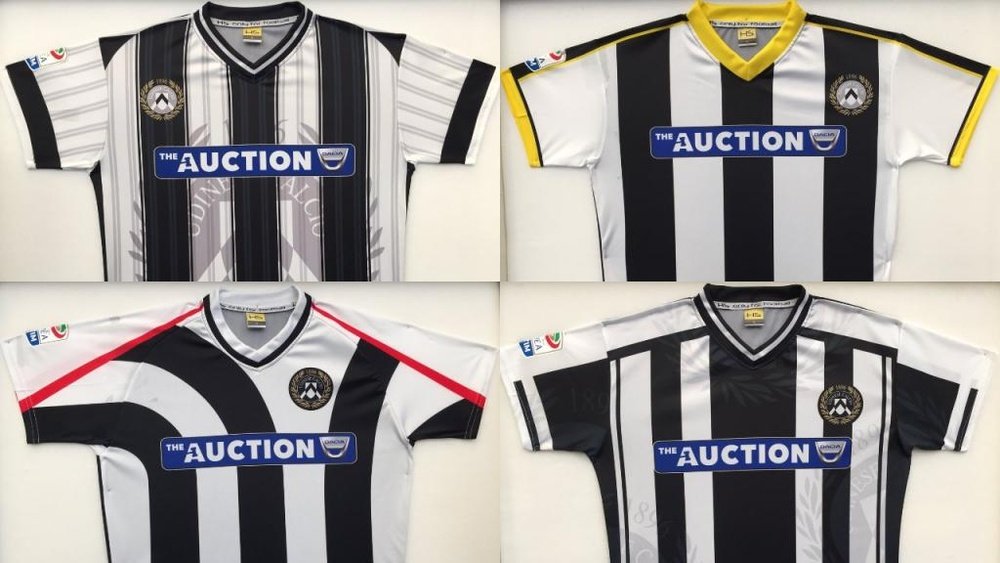 Todas las elásticas utilizadas se subastarán para recaudar fondos para el club. UdineseCalcio