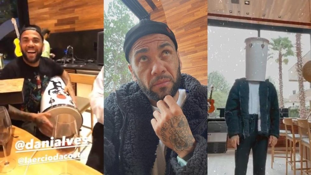 Dani Alves se envolveu em polêmica com festa e imagens nas redes sociais. Twitter/DaniAlvesD2