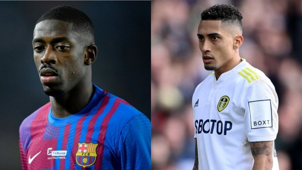 Barça offered 50 million euros for Raphinha. AFP/EFE