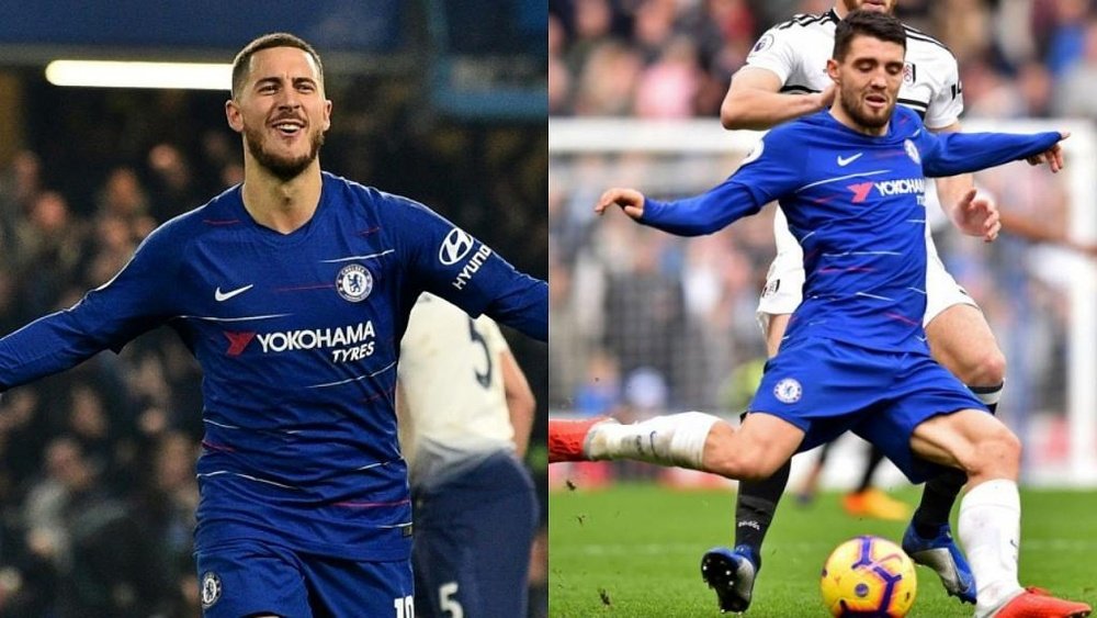 Eden Hazard and Mateo Kovacic's futures are both likely to be affected by the transfer ban. AFP